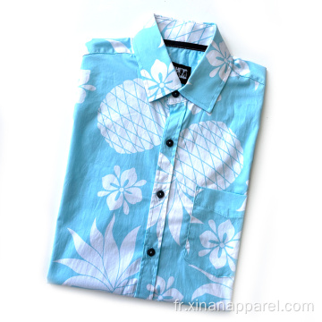 Chemise courte colorée pour hommes à la mode d&#39;été